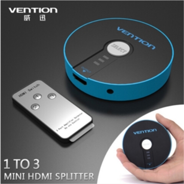 VENTION VAA-S17-L Mini 3 Port Male to Male HDMI Remote Control Switcher HDMI Port Splitter