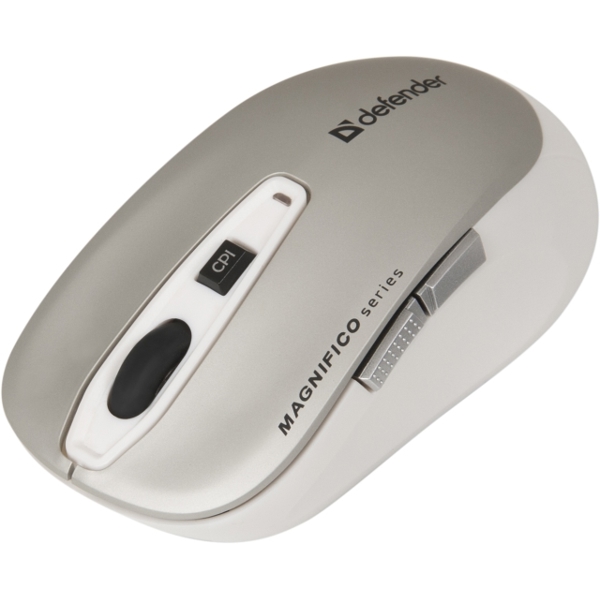 უსადენო მაუსი Defender Wireless IR-laser mouse Magnifico MB-535 grey,6 buttons,1000-2000 dpi