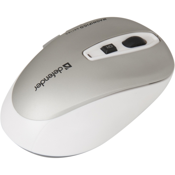 უსადენო მაუსი Defender Wireless IR-laser mouse Magnifico MB-535 grey,6 buttons,1000-2000 dpi