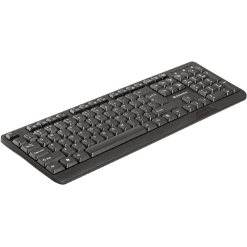 კლავიატურა Wired keyboard Defender OfficeMate HM-710 RU,black,full sized