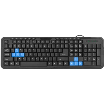 კლავიატურა Wired keyboard Defender #1 HM-430 RU,black,full-sized