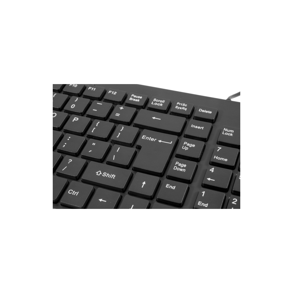 კლავიატურა Wired keyboard Defender OfficeMate MM-810 RU,black,full-sized