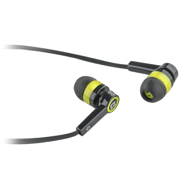 Headset for mobile devices Defender Pulse 420 black + yellow, in-ear (with Microphone)