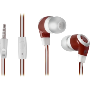 ყურსასმენი Headset for mobile devices Defender Pulse 430 white + red, in-ear (with Microphone)