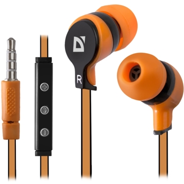 ყურსასმენი Headset for mobile devices Defender Pulse 450 orange, for Android, in-ear (with Microphone)