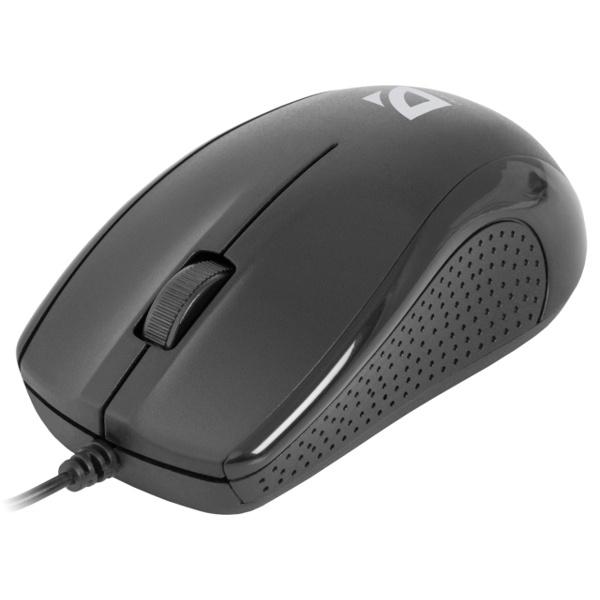 მაუსი Wired optical mouse Defender Optimum MB-160 black,3 buttons, 800 dpi