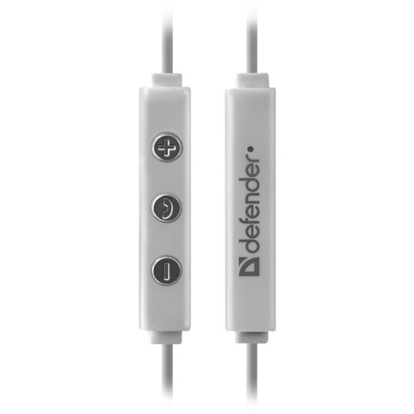 ყურსასმენი Headset for mobile devices Defender Pulse 451 white, for iPhone, in-ear (with Microphone)