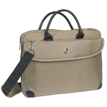 ნოუთბუქის ჩანთა Laptop bag Defender Business lady 15'-16' beige, pockets, cosmetics bag