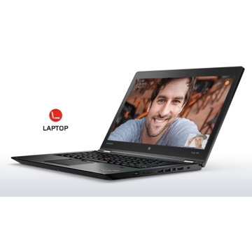 ნოუთბუქი  Lenovo  NoteBook TP Yoga 460 4G 256 W10P 14 FHD AG MT 720P BK CF NW,CORE_I5_6200U,Intel® HD Graphics 520,ram 4GB_DDR3L_1600, HDD 256GB_SSD_SATA3_OPAL2