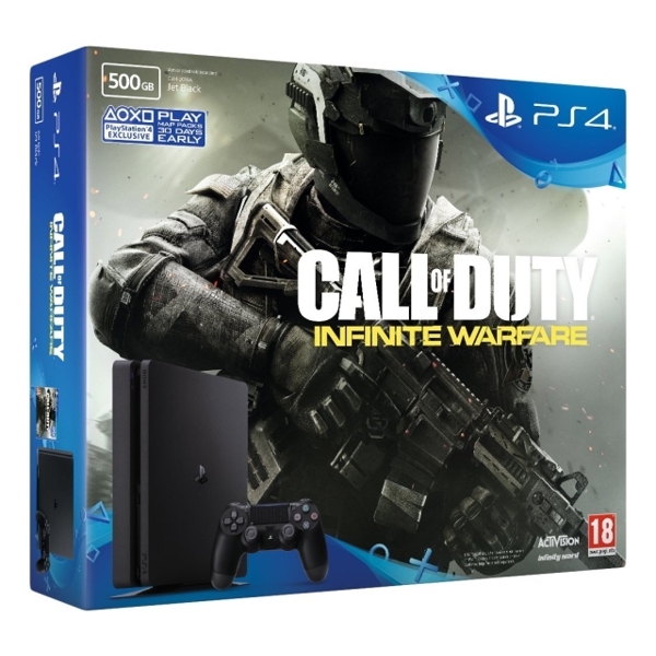 სათამაშო კონსოლი PLAYSTATION 4 CONSOLE NEW SLIM  500GB  -CALL OF DUTY : INFINITY  WARFARE BUNDLE (UK) \PS4