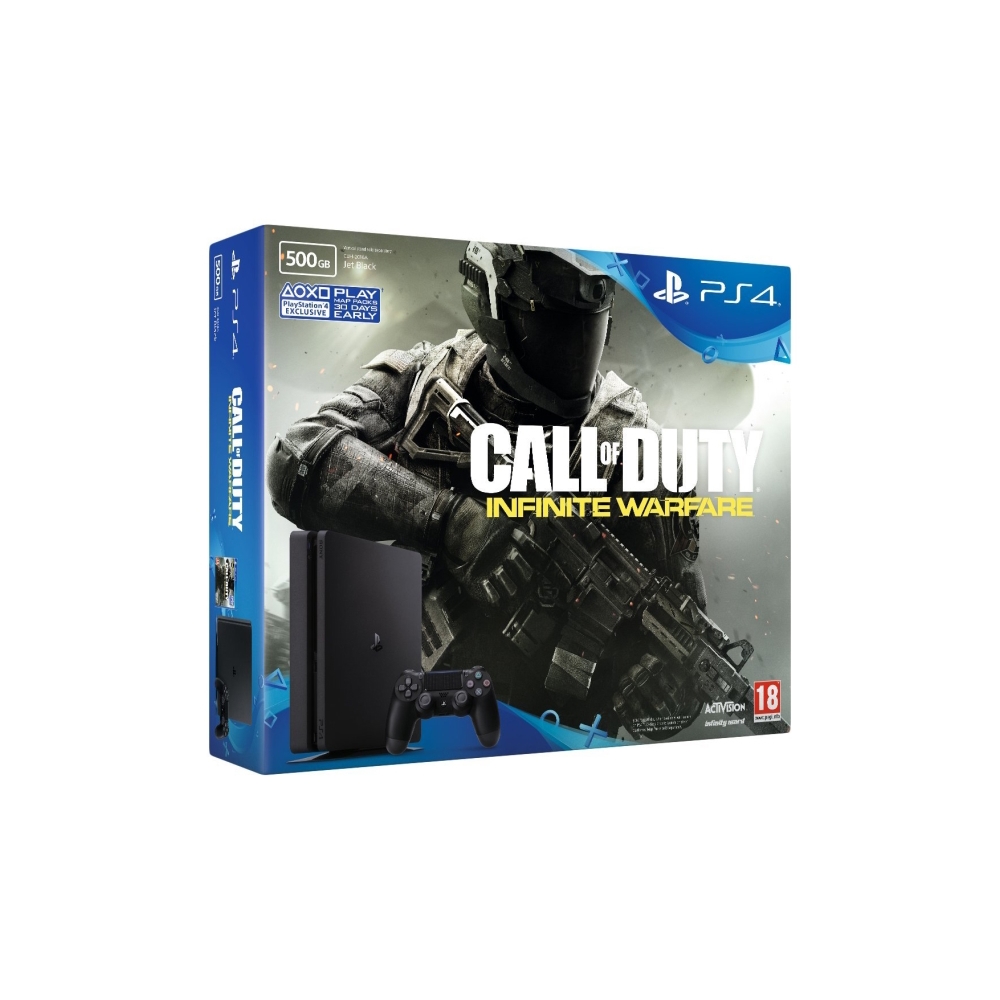 სათამაშო კონსოლი PLAYSTATION 4 CONSOLE NEW SLIM  500GB  -CALL OF DUTY : INFINITY  WARFARE BUNDLE (UK) \PS4