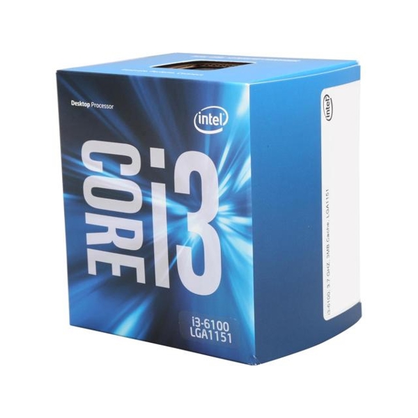 პროცესორი    INTEL CORE I3 -6100 3.7GHZ, 3MB LGA-1151 TRAY