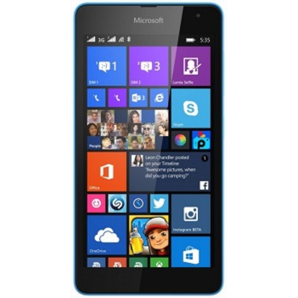 მობილური ტელეფონი MICROSOFT LUMIA 535 DUAL 8GB CYAN 