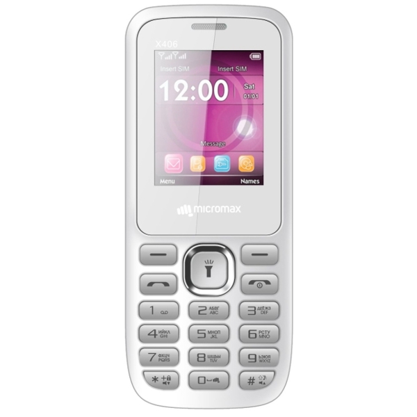 მობილური ტელეფონი  MICROMAX  X406 WHITE