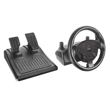 სათამაშო აქსესუარი TRUST GXT288 RACING WHEEL,Full size racing wheel with gear shifter and foot pedals.