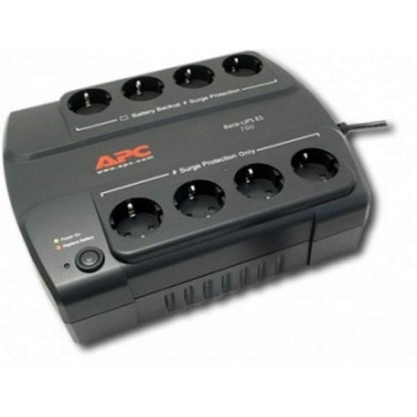 უწყვეტი კვების წყარო  APC Back-UPS ES 700VA, 8x Schuko, USB, 405W, AVR