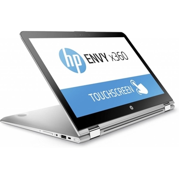 ნოუთბუქი HP ENVY X360, CORE I7-7500U DUAL, 8GB DDR4 2DM, SSD 256GB PCIE-3X4 NVME TLC, INTEL HD GRAPHICS - UMA, 15.6 FHD BRIGHTVIEW SLIM TOUCH, TOUCHNATURAL SILVER - METAL, LOC W10H6 HIE SL 1.1 RUSS, MISC NO O