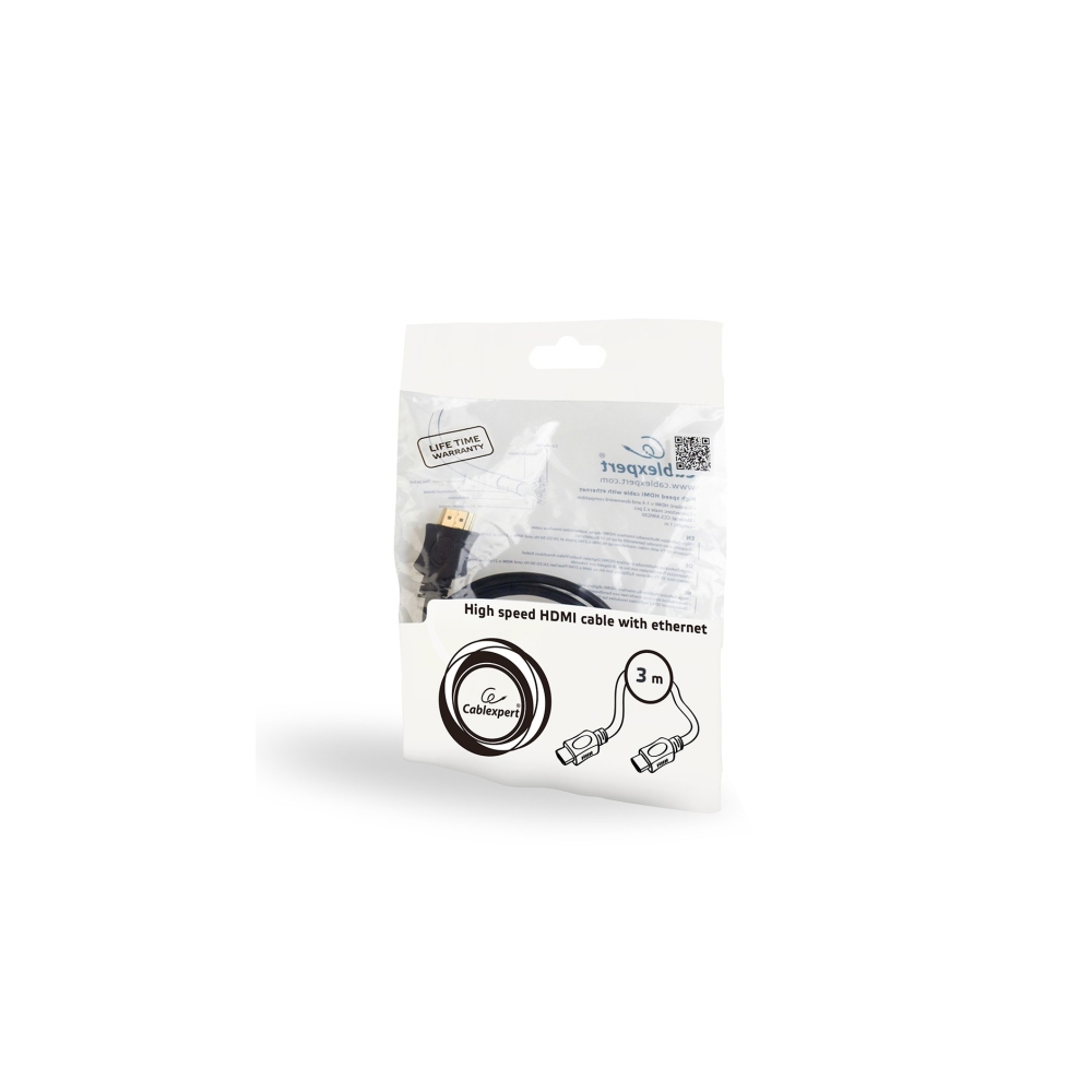 HDMI კაბელი  GMB HDMI HIGNT SPEED CABLE WITH ETHERNET 3.0 M,CCS