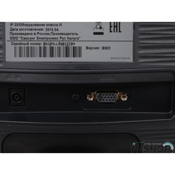   მონიტორი SAMSUNG  21,5" ,2  (GTG) (1920 X 1080) .250 CDМM2. 1 000:1 BLACK (LS22D300NYIRU)