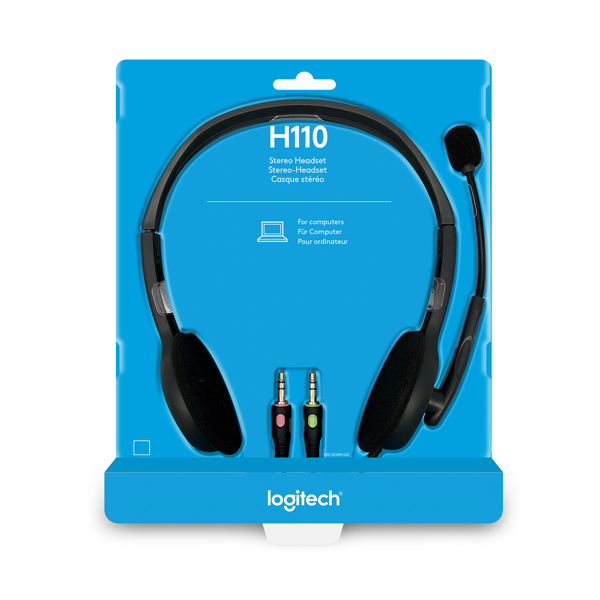 LOGITECH CORDED STEREO HEADEST H110 981000271