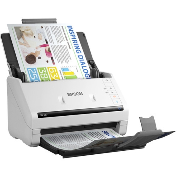 Epson DS-530 II Color Duplex Document Scanner Scan Speed: 35 ppm / 70 ipm USB 3.0