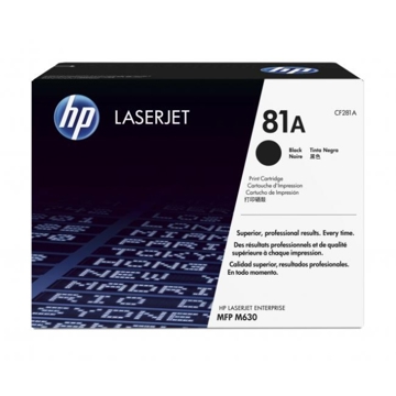 HP 81A Black Original LaserJet Toner Cartridge CF281A