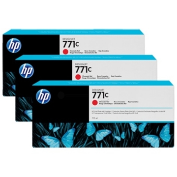 კარტრიჯი HP 771C 3-pack 775-ml Chromatic Red DesignJet Ink Cartridges  B6Y32A