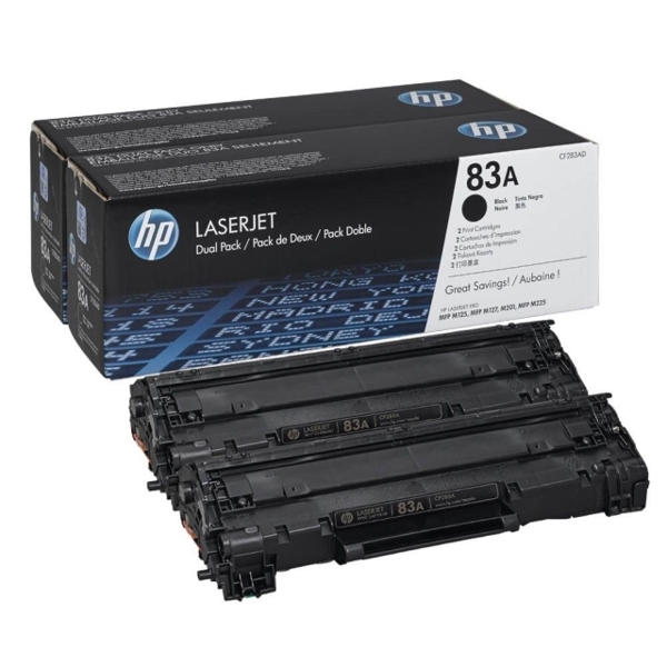 კარტრიჯი HP 83A 2-pack Black Original LaserJet Toner Cartridge CF283AD