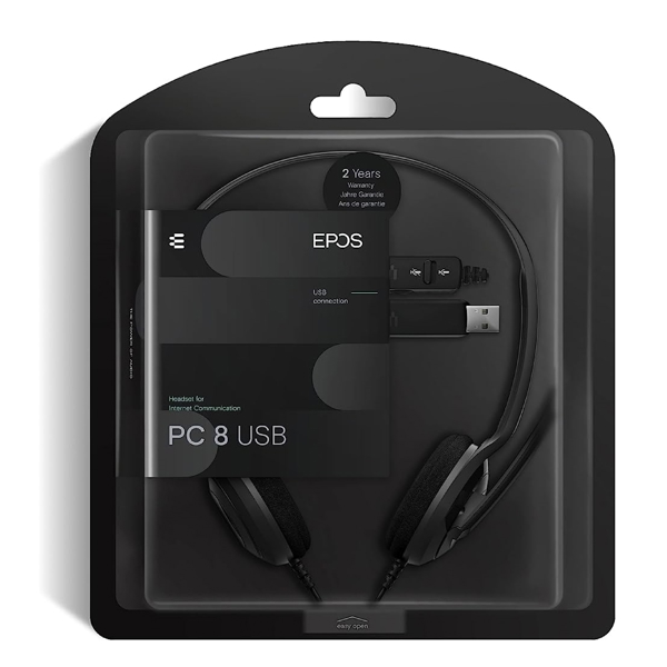 Epos SENNHEISER PC8 USB, Headset, Black