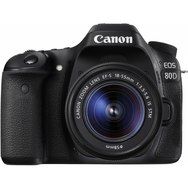 ციფრული ფოტოაპარატი Canon Eos 80D 18-55 IS, 20.2MP, 3.0" 1,040K-DOT VARI-ANGLE Touchscreen Black