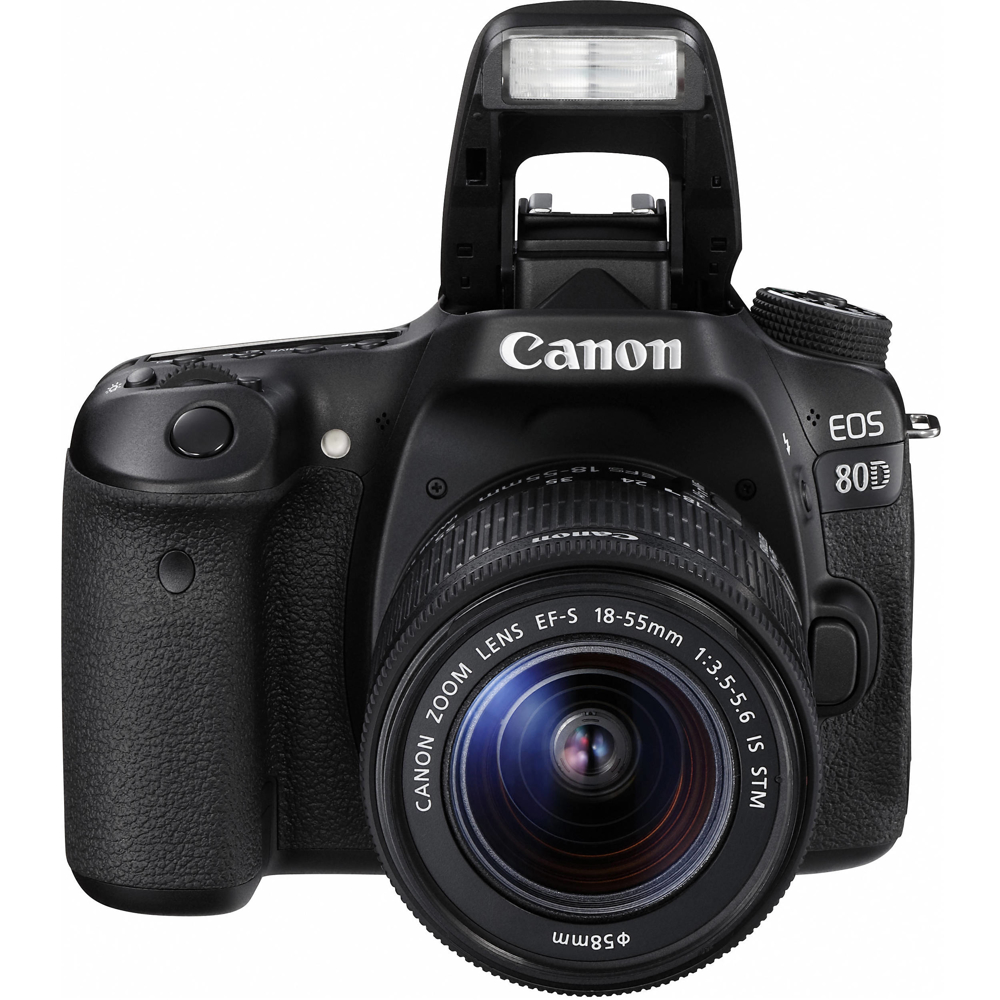 ციფრული ფოტოაპარატი Canon Eos 80D 18-55 IS, 20.2MP, 3.0" 1,040K-DOT VARI-ANGLE Touchscreen Black