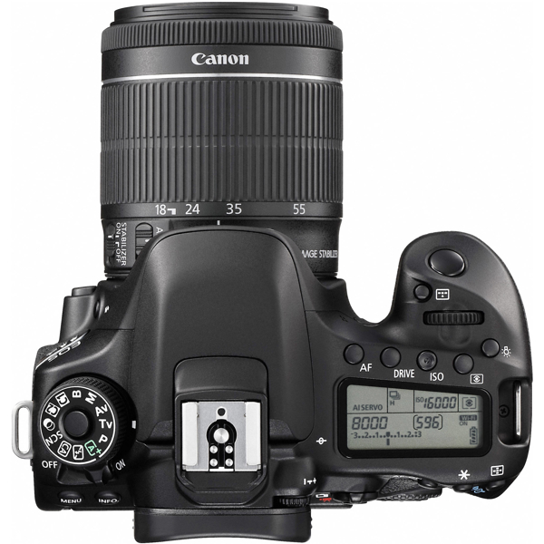 ციფრული ფოტოაპარატი Canon Eos 80D 18-55 IS, 20.2MP, 3.0" 1,040K-DOT VARI-ANGLE Touchscreen Black