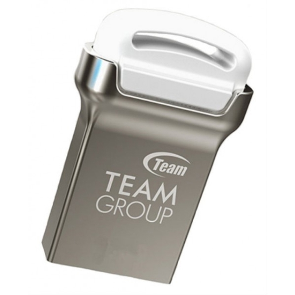 USB ფლეშ მეხსიერებები TEAM C161 DRIVE 8 GB WHITE RETAIL