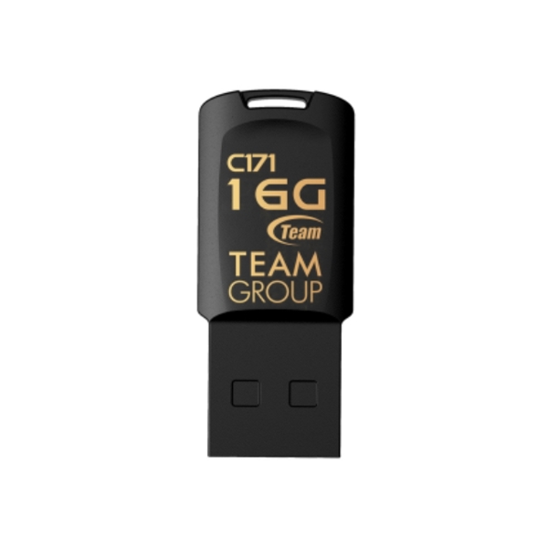 USB ფლეშ მეხსიერებები TEAM C171 2.0 DRIVE 16 GB BLACK RETAIL