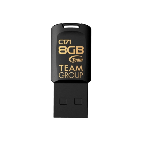 USB ფლეშ მეხსიერებები TEAM C171 2.0 DRIVE 8 GB BLACK RETAIL