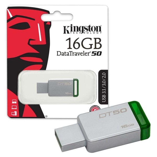 USB  ფლეშ მეხსიერება  KINGSTON USB DT50 16 GB