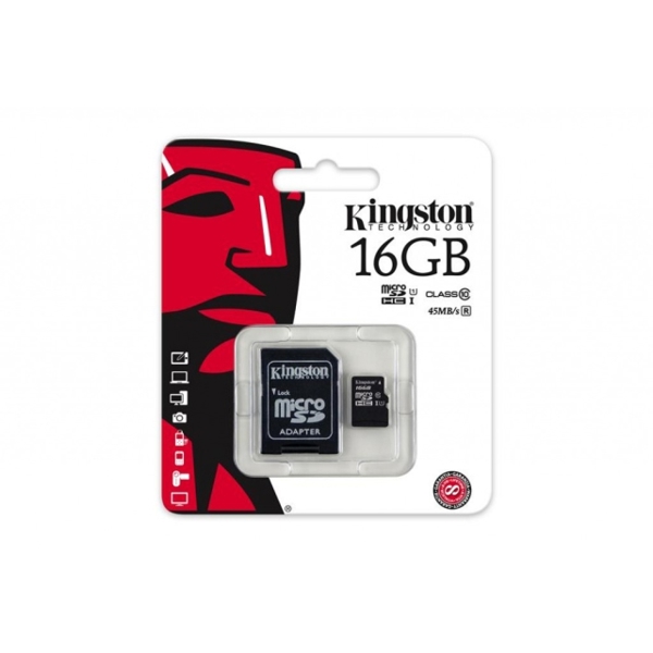 მეხსიერების ბარათი  KINGSTON SDC10G2/16 GB