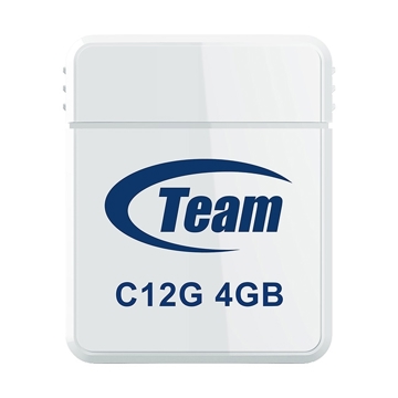 USB ფლეშ მეხსიერება TEAM C12G DRIVE 4 GB RETAIL WHITE