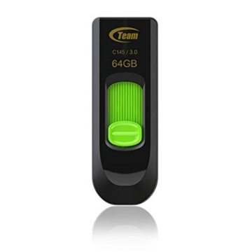 USB ფლეშ მეხსიერება TEAM C145 3.0 DRIVE 64 GB GREEN RETAIL