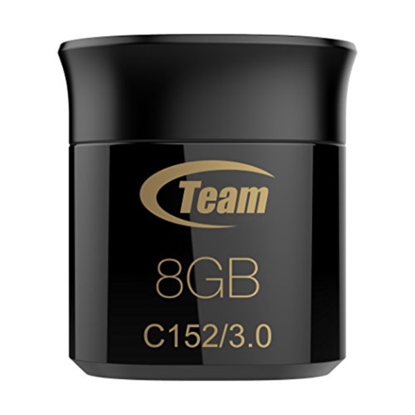 USB ფლეშ მეხსიერება  TEAM C152 3.0 DRIVE 8 GB BLACK RETAIL