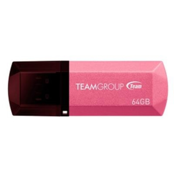 USB ფლეშ მეხსიერება  TEAM C153 DRIVE 64GB PINK RETAIL