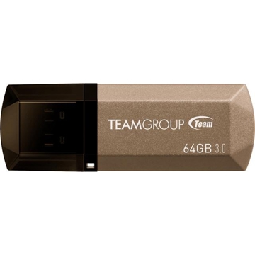 USB ფლეშ მეხსიერება TEAM C155 3.0 DRIVE 64 GB GOLD RETAIL