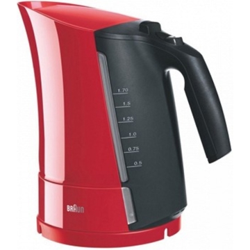 ელექტრო ჩაიდანი BRAUN WK300, 2200W, 1.7L, Electric Kettle, Red