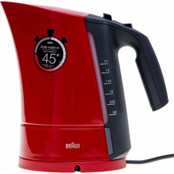 BRAUN WK300, 2200W, 1.7L, Electric Kettle, Red