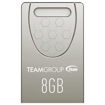 USB ფლეშ მეხსიერება TEAM C156 DRIVE 8 GB SILVER RETAIL