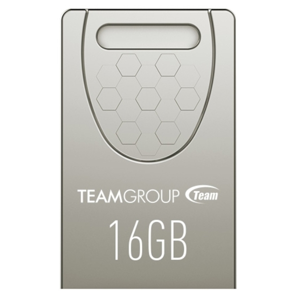 USB ფლეშ მეხსიერება  TEAM C156 DRIVE 16 GB SILVER RETAIL