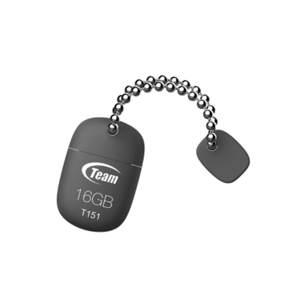 USB ფლეშ მეხსიერება TEAM T151 DRIVE 16 GB GRAY RETAIL