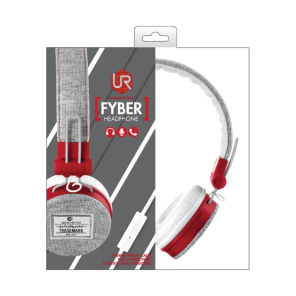 ყურსასმენი TTRUST Fyber Headphone - grey/red \20073