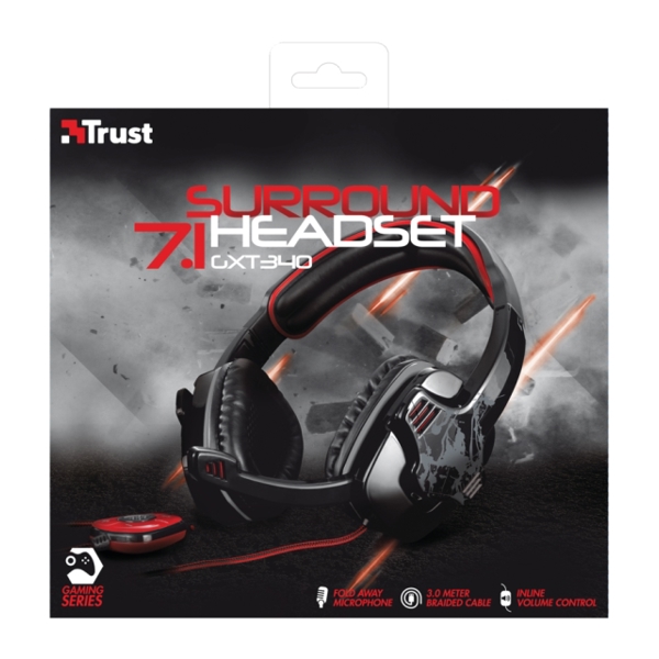 ყურსასმენი TRUST GXT 340 7.1 Surround Gaming Headset