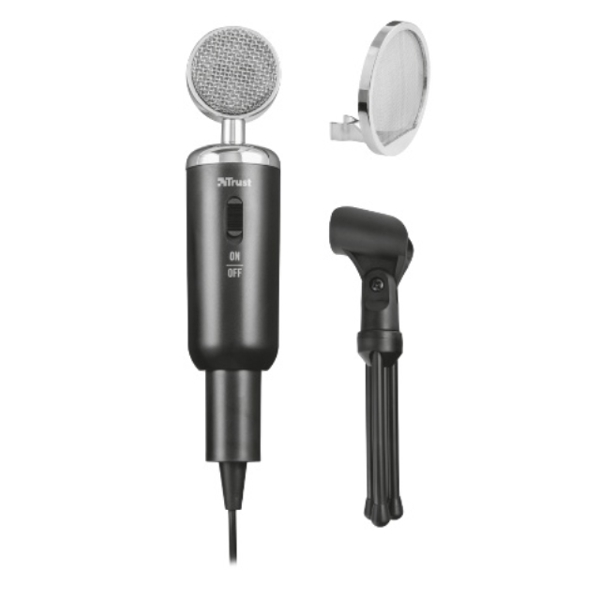 მიკროფონი TRUST MADELL DESKTOP MICROPHONE Mute button 2.50 m cable with 3.5 mm plug